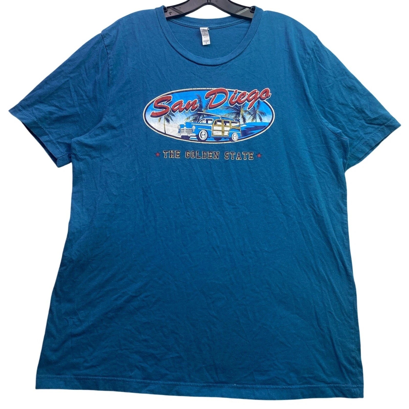 San Diego Shirt Mens Extra Large Beachy Coastal Surfing Everyday Streetwear