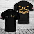 Custom Name US Army Cav Scouts Since 1775 3D Shirt Military AOP SHirt S-5XL