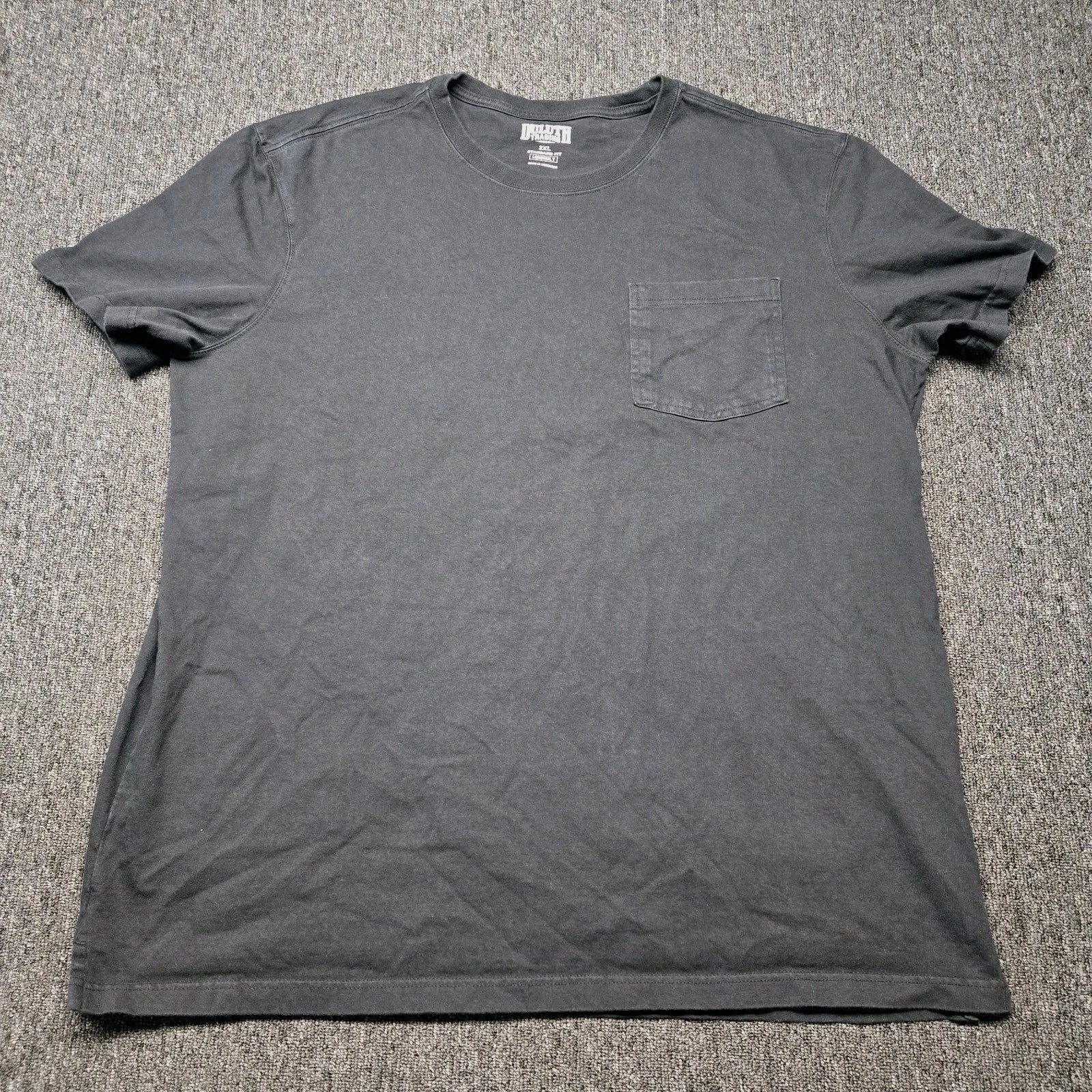 Duluth Trading Co Mens Black Pocket T Shirt XXL 2XL Longtail Workwear
