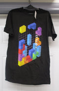 NTD T-SHIRT TETRIS Unisex Sz M Black NEW