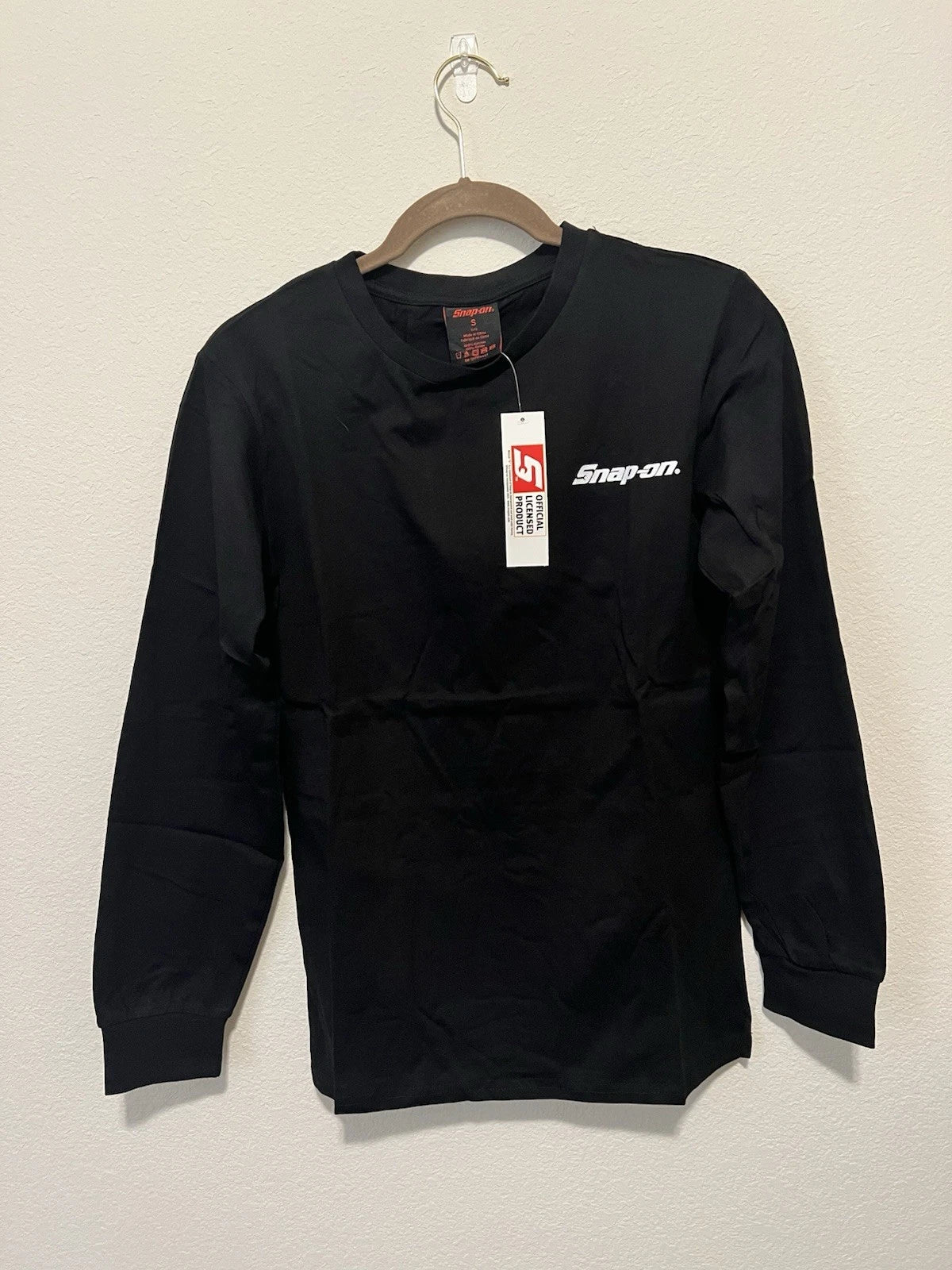Snap-on Shirt Mens MEDIUM Black Long Sleeve 105 Years Anniversary Graphic