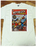 "MOTOR CITY COMICS #1" Detroit T-shirt /100% cotton/R.Crumb cartoon cover