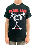 Pearl Jam Men's Stickman (Back Print) Slim Fit T-shirt Black