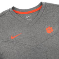 Nike Clemson Tigers Dri-FIT V-Neck Shirt Gray Long Sleeve Mens Medium On Field