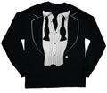 long sleeve t-shirt for men tuxedo t-shirt tux tee wedding groom design funny