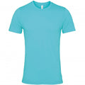 Adults Canvas Short Sleeve Jersey Crewneck Unisex Slim Fit Teal T-Shirt