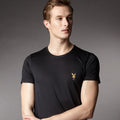 PLAYBOY U Neck Mens Short Slim Fit Lightweight Sporty T-Shirts Undershirt