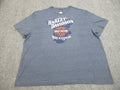 Harley Davidson Shirt Mens 5XL Blue Crew Motorcycle Bike Biker Ride A Legend