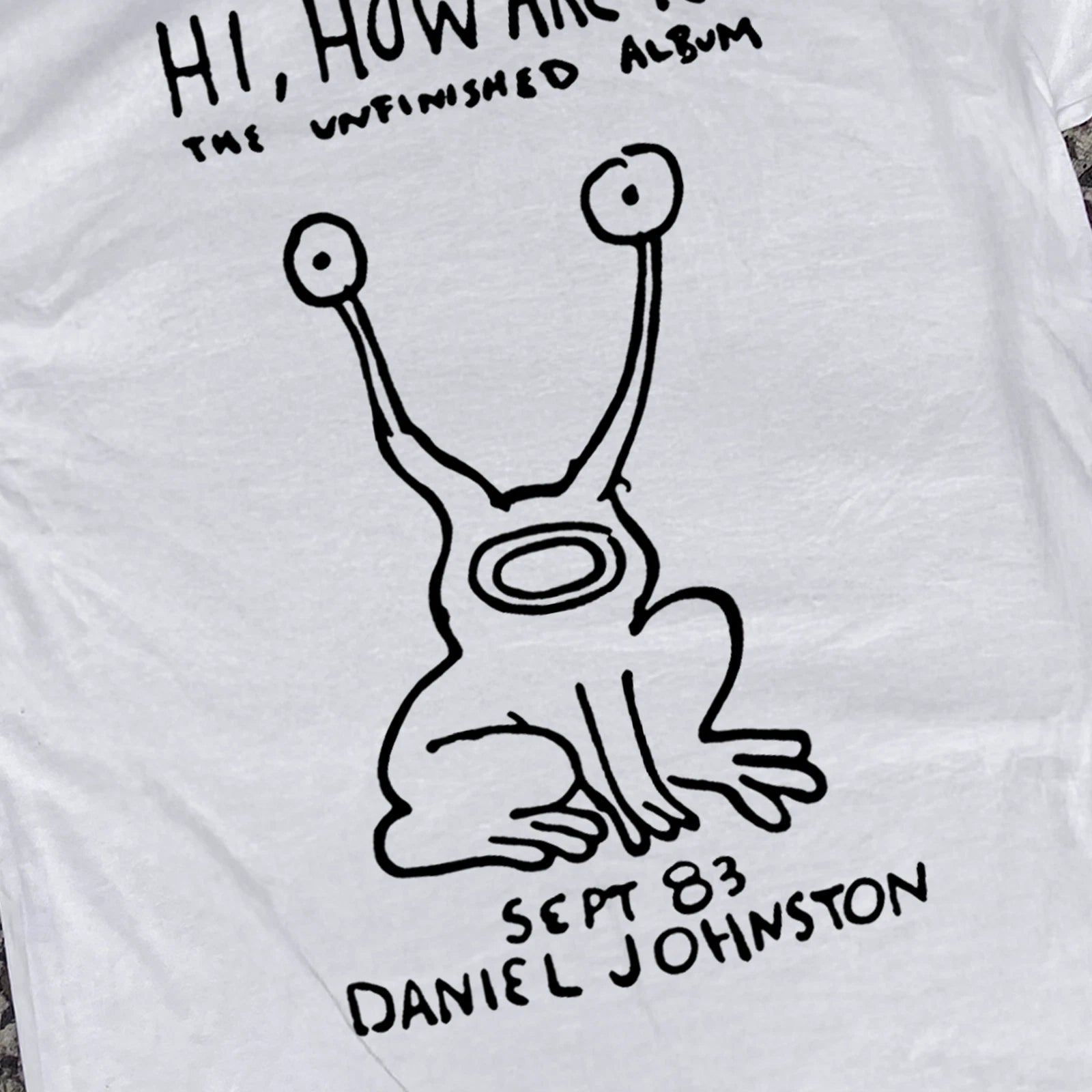 Daniel Johnston 'Hi, How Are You?' Classic T-Shirt White XL