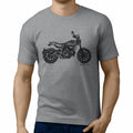 JL Illustration For A Ducati Scrambler Full Throttle Motorbike Fan T-shirt