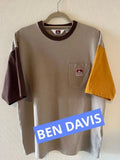 Ben Davis Color Block T-Shirt Stylish Front Pocket Fall Japan