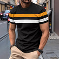 Men's Short Sleeve Round Neck T-Shirt Classic Casual Slim Fit Shirts