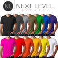 Next Level Apparel Premium Crew Neck T shirt Men's Unisex basic soft plain 3600