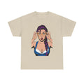 Sexy PopArt Girl Glasses and Braids Tshirt unisex heavy cotton