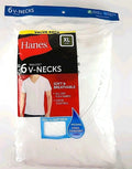 Hanes Men's V Neck T-Shirt XL White 6 Pack and breathable cooling