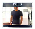 Polo Ralph Lauren Shirt Mens Medium 3-Pack Slim Fit Cotton Crew Navy Green Grey