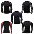 Men's UPF 50+ Rash Guard Shirts Long Sleeve Swim Shirt Quick Dry Surfing/Diving
