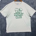 Peanuts Snoopy Lazy Sunday Club T Shirt Mens XXL Beige Graphic Tee