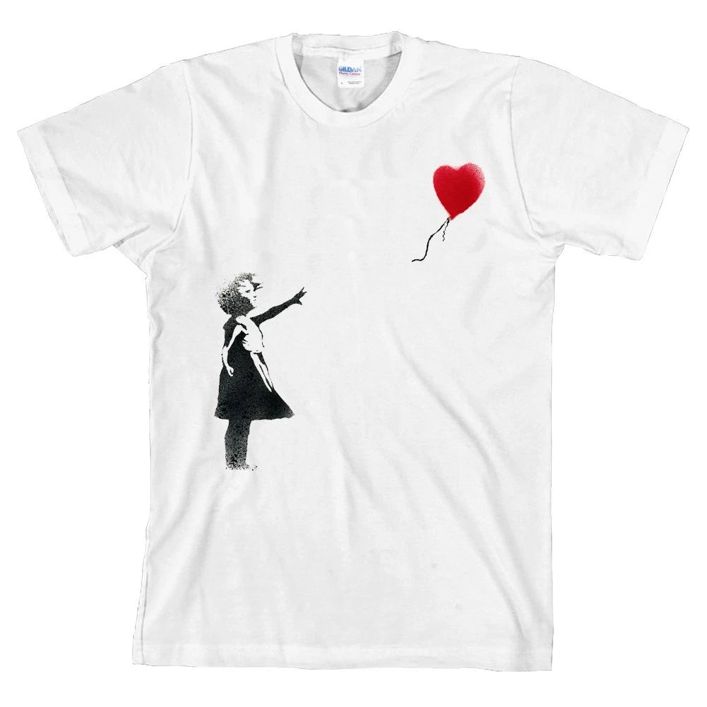 Banksy Graffiti Balloon Girl Heart T Shirt *ALL SIZES & NEW*