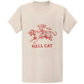 Gildan 5000 Vintage Cowgirl Hell Cat T-Shirt - Retro Western Aesthetic Gift Tee