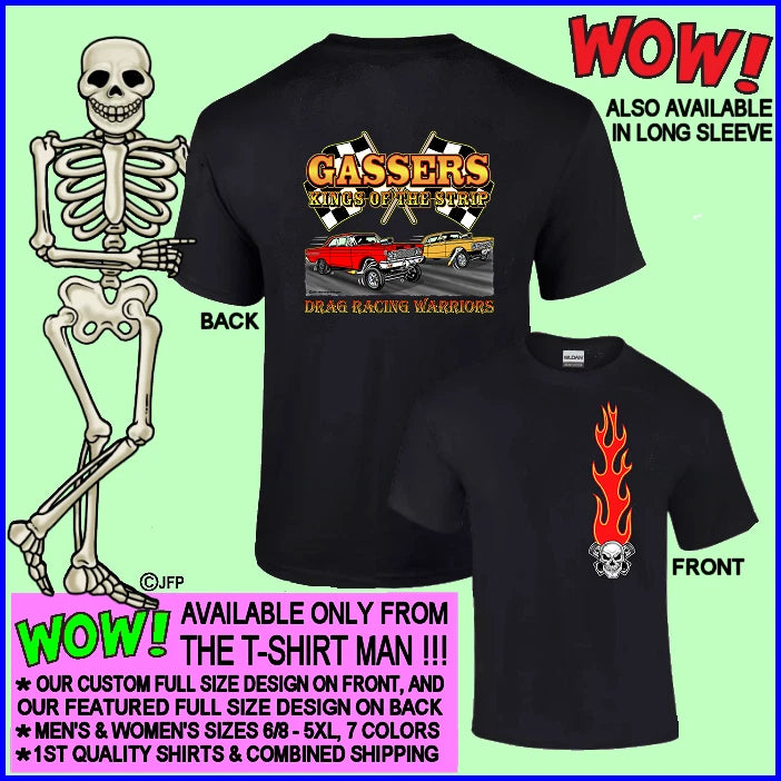 1963 1964 Comet Hot Rod Gasser King of the Street & Strip Drag Racing T-shirt 13