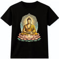 Buddha Meditation T shirt Lotus Mandala Spiritual Yoga Zen Art Tee