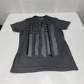Hybrid Apparel Men's T-Shirt Size Small Gray Glitched USA Freedom Graphic