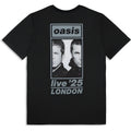 Oasis  T-Shirt: London 26 July Event (Black) (Back Print & Ex-Tour) OFFICIAL NEW