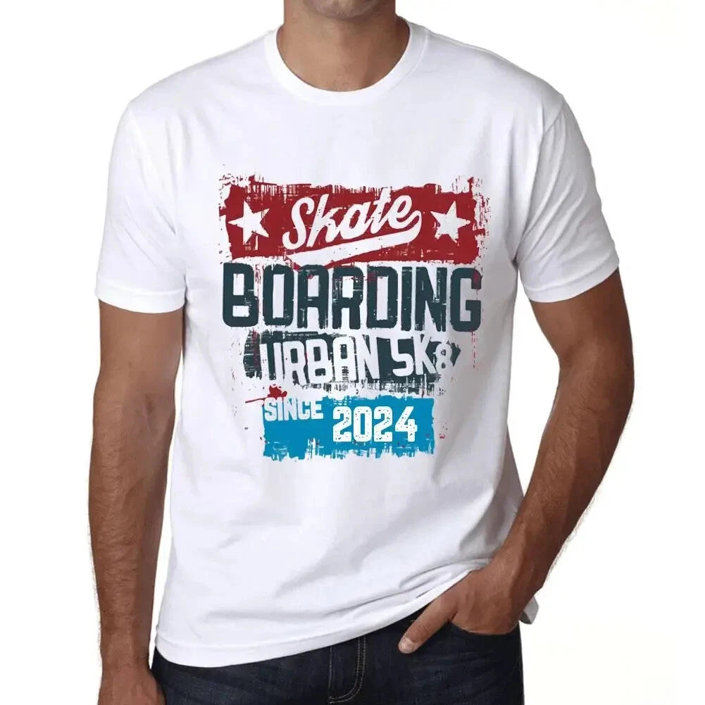 Men's Graphic T-Shirt Urban Skateboard Since 2024 Eco-Friendly Limited Edition