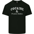 Cocaine and Protein Shakes Gym Drugs Funny Mens Cotton T-Shirt Tee Top