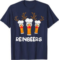 Funny Reindeer Beer Christmas Drinking Xmas T-Shirt