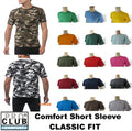 PRO CLUB COMFORT T SHIRT PROCLUB MENS PLAIN CREWNECK SHORT SLEEVE CAMO TEE S-7XL