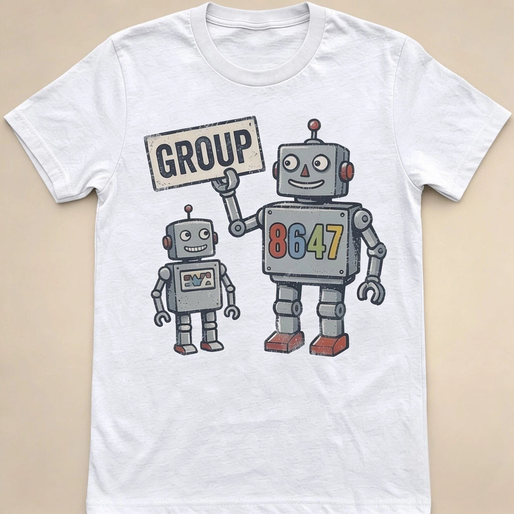 Retro Robot Group 8647 Graphic T-Shirt