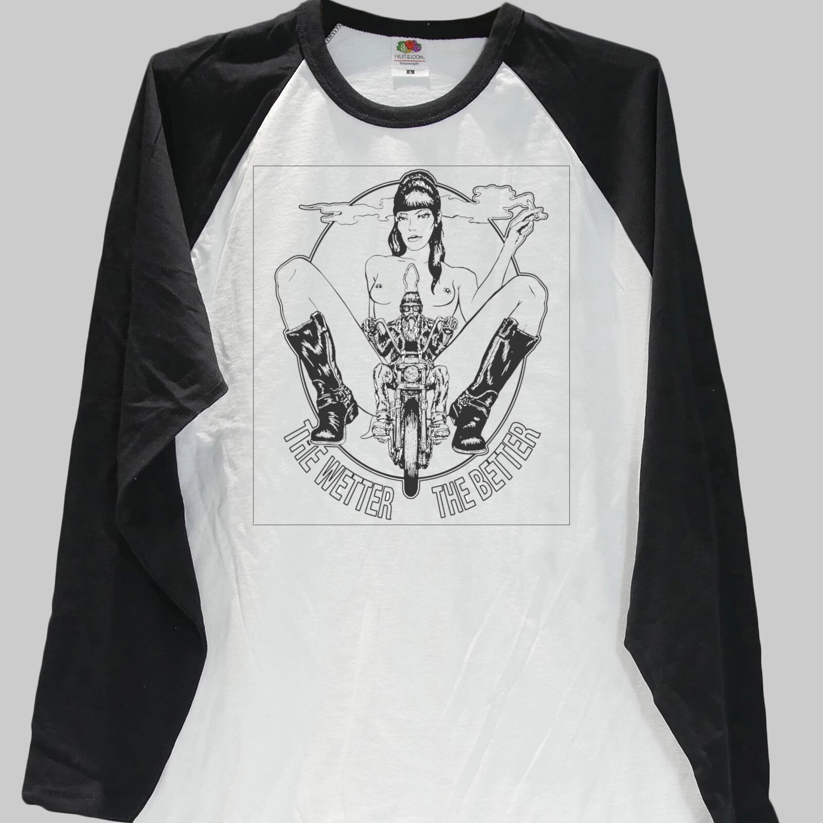 Biker Party Festival Rock Metal Long Sleeve Baseball T-shirt Unisex S-3XL