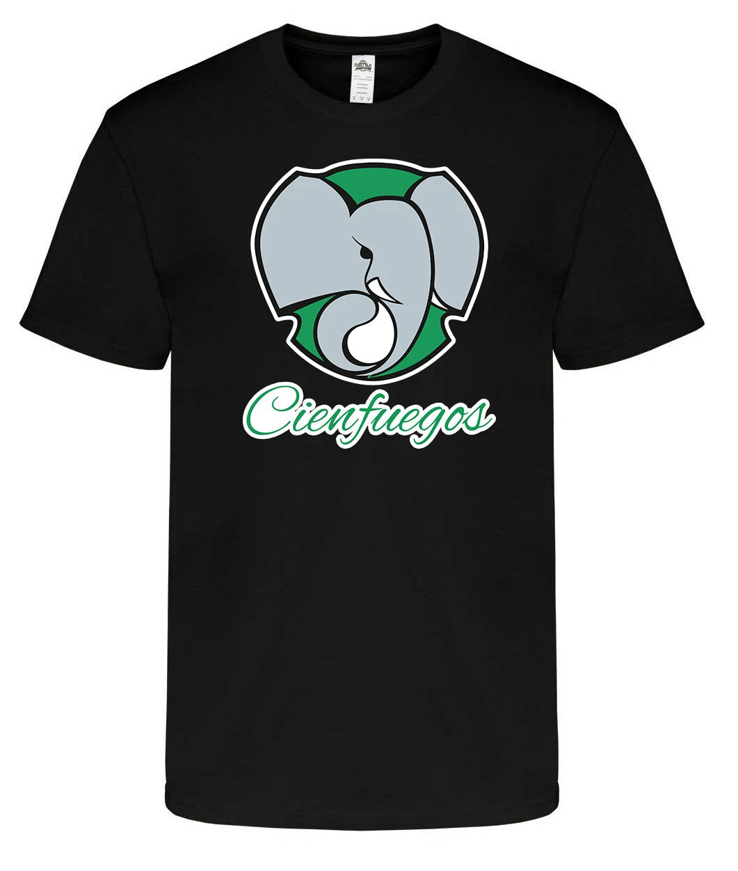 Cienfuegos Elefantes Baseball Men's T-shirt Crew Neck 100% Cotton