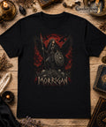 Morrigan T Shirt Celtic Goddess Dark Fantasy Gothic Raven Crow Black Tee XS-5XL