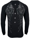 Archaic by Affliction Men's T-Shirt Stone Ranger Wings Biker S-4XL