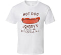 80s 90s Hot Dog Johnny's Buttzville New Jersey T Shirt