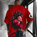 Anime Dragon Graphic Printed Oversized Cotton T-Shirt For Men Women Streetwear