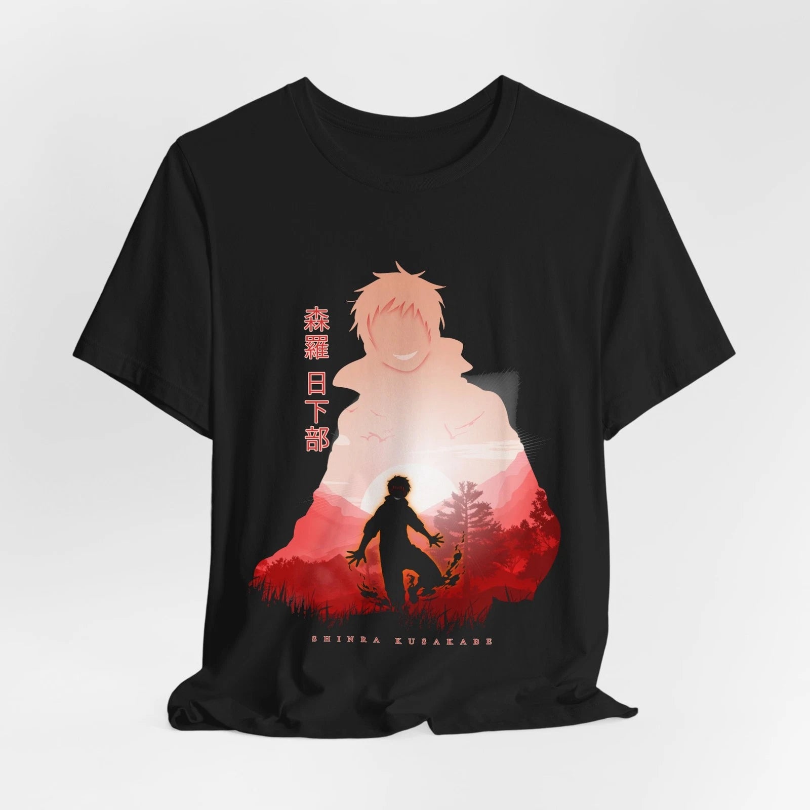 Shinra Kusakabe Tee, Anime Fire Force Shirt, Japanese Manga Graphic Top, Unisex
