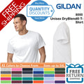 🔥 Gildan Unisex DryBlend Classic Fit Short Sleeve T-Shirt Up To 5XL 8000 a