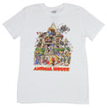 Animal House Mens T-Shirt- Classic Movie Poster Crazy House Image
