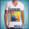 T-shirt V Neck We Can Do It! Poster The Happiness Is Have My T-shirt New