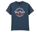 Deep Purple "Smoke on the watter" Blue Dusk T-Shirt  ultra cotton short sleeve