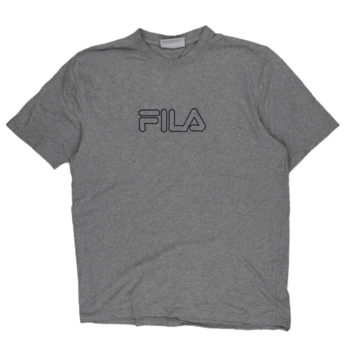 FILA Men's Gray Crew Neck Short Sleeve Cotton T-Shirt Size Large