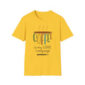 Coffee Love Language T-Shirt, Gift for Coffee Lovers