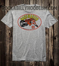 Retro Hot Rod Tee T Shirt Drag Racing Speed Shop MH M&H Tire Racemaster Tiger