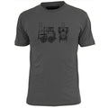 Mens Stourbridge Lion Steam Locomotive Train Blueprint T Shirt