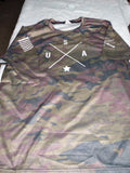 Grunt Style Simple USA T-Shirt - Woodland Camo Size X-Large