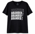 Branded New York City Tee Shirt Men's 2XL Black Short Sleeve V-Neck Soft